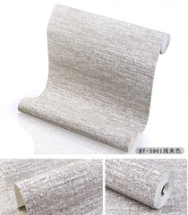 ELMAS Japanese Linen Solid Gray Wallpaper for Living Room - Al Masam Stationery LLC
