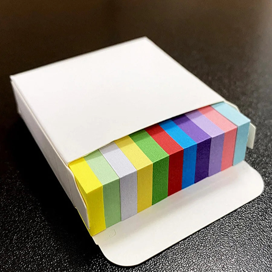 ELMAS Small Sticky Note Packs - 550 Bright Colors Memo - Al Masam Stationery LLC