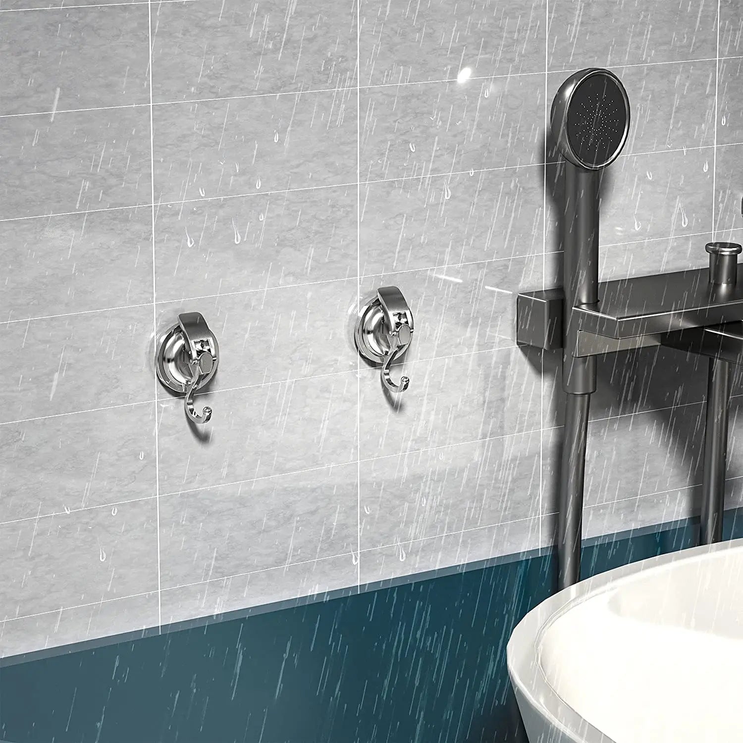 ELMAS Super Suction Cup Hooks for Shower and Kitchen - Al Masam Stationery LLC