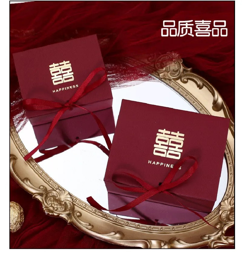 ELMAS Golden Rose Wedding Favors 10-100 Pcs Candy Box - Al Masam Stationery LLC