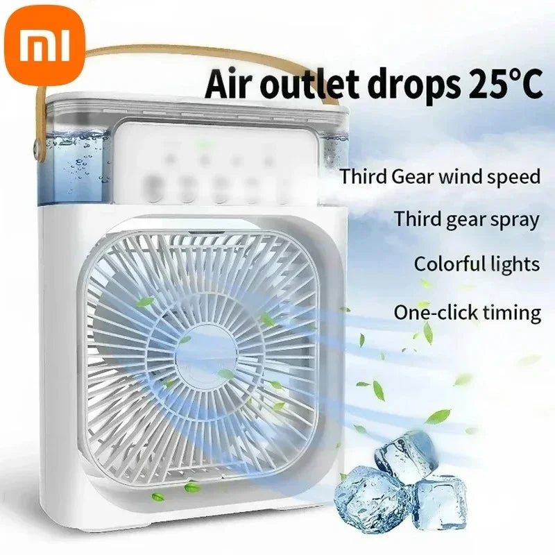 ELMAS Xiaomi 3-in-1 Portable Fan With LED Night Light - Al Masam Stationery LLC
