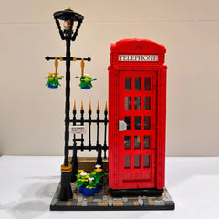 ELMAS Creative London Red Telephone Booth Building Set