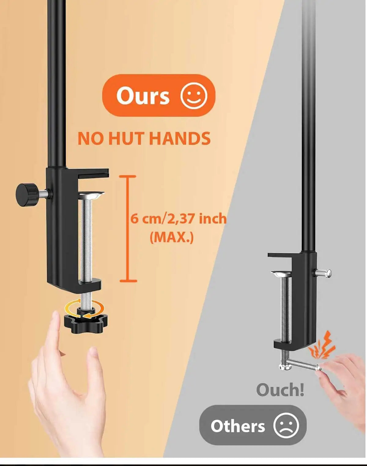ELMAS Flexible LED Desk Lamp with Stepless Dimming & Eye Care - Al Masam Stationery LLC