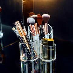ELMAS Transparent Lipstick Acrylic Makeup Brush Storage Box - Al Masam Stationery LLC