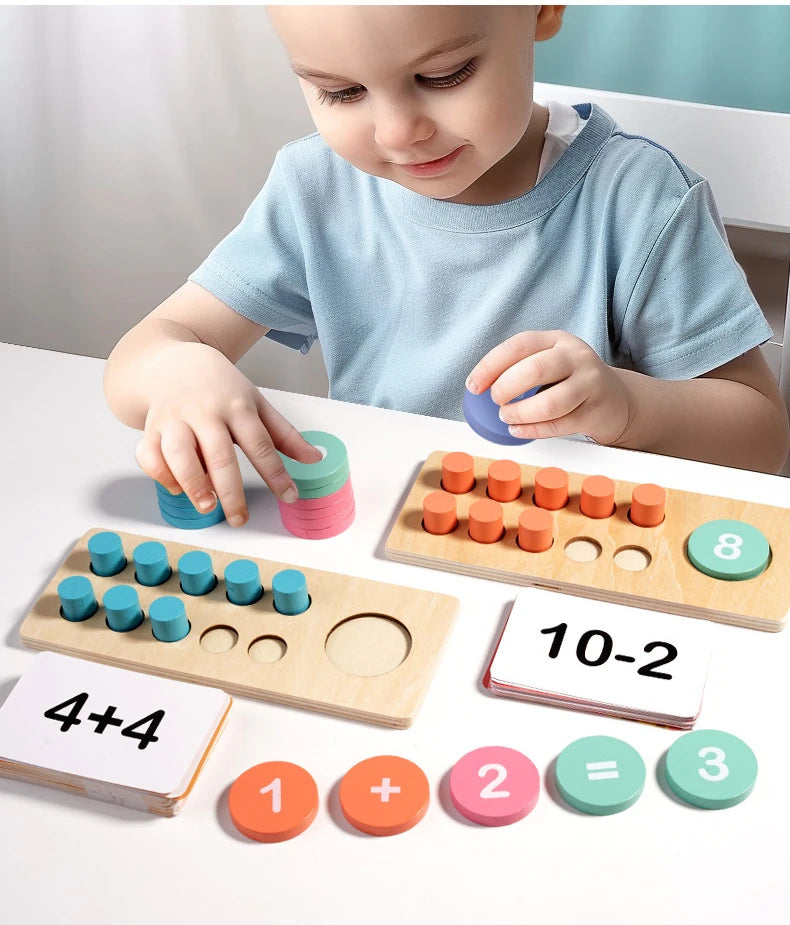 ELMAS: Kids Math Wooden Digital Learning Toys for Fun - Al Masam Stationery LLC