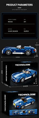 ELMAS Creative 333PCS AC COBRA Car Building Block Set