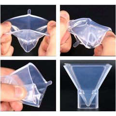 ELMAS Crystal Clear Pyramid Silicone Mold for DIY Resin Jewelry