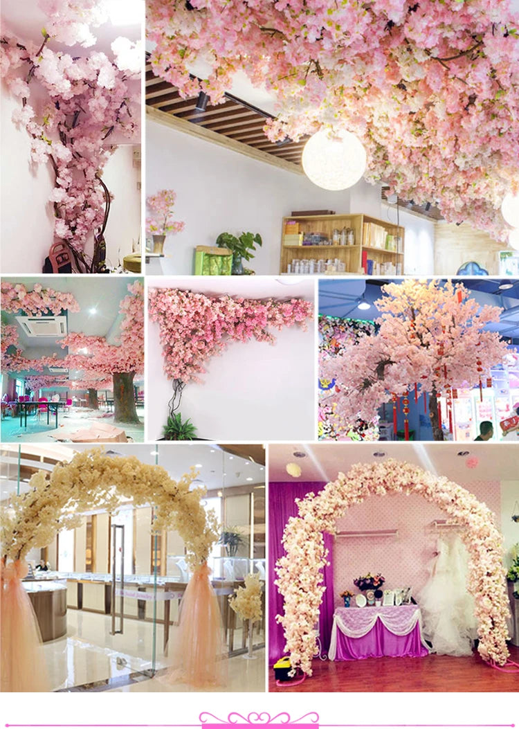 ELMAS Elegant Cherry Blossom Silk Branch Decor - Al Masam Stationery LLC