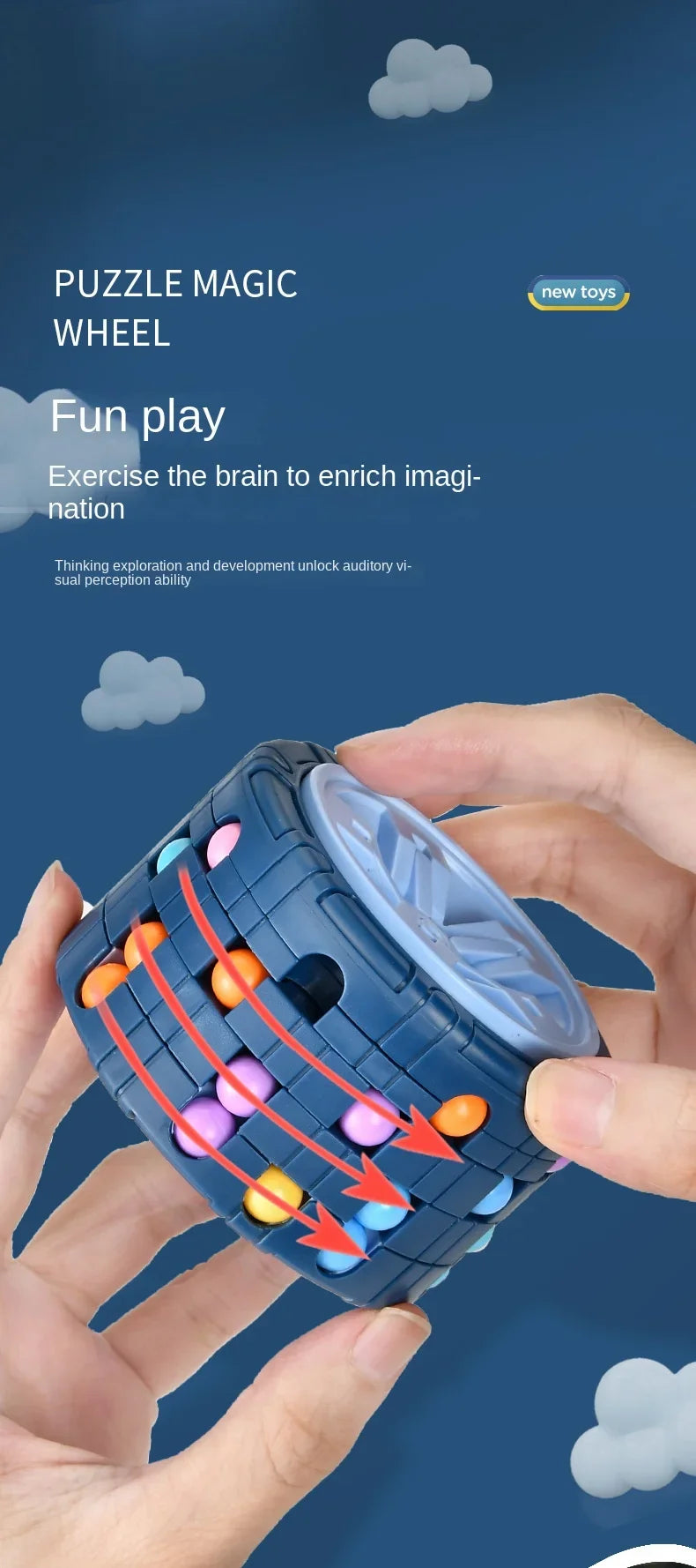 ELMAS: 3D Cylinder Cube Toy for Stress Relief Fun - Al Masam Stationery LLC