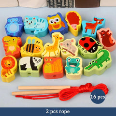ELMAS Wooden Montessori 4-in-1 Fishing Game Toy Set - Al Masam Stationery LLC