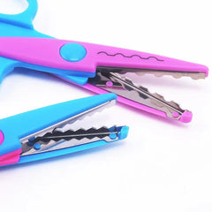 ELMAS Kawaii Wavy Safety Scissors for Creative Crafts