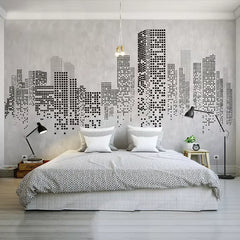 ELMAS Custom 3D Mural Urban Panorama Wallpaper - Al Masam Stationery LLC