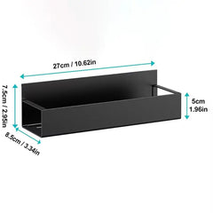 ELMAS Magnetic Fridge Shelf Spice Storage Rack Black Iron - Al Masam Stationery LLC