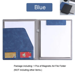 ELMAS A4 Executive Leather Padfolio Organizer Folder