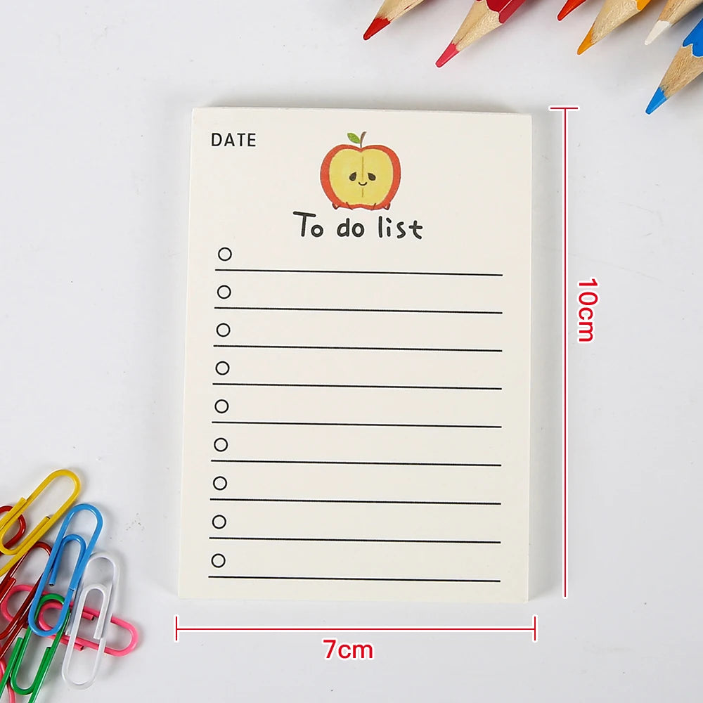 ELMAS Simple Memo Pad Tearable Kawaii Fruit Notes - Al Masam Stationery LLC