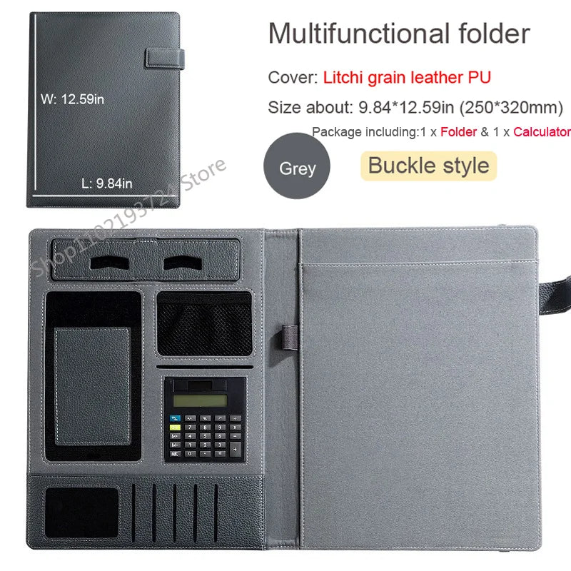 ELMAS Executive Leather Padfolio & Organizer Portfolio - Al Masam Stationery LLC