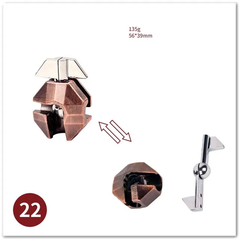 ELMAS Classic IQ Metal Brain Magic Puzzles Game Toys - Al Masam Stationery LLC