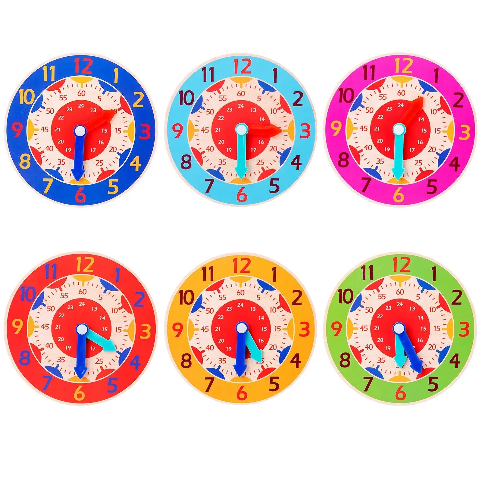 ELMAS Children Montessori Clock Jigsaw Toy for Teaching - Al Masam Stationery LLC