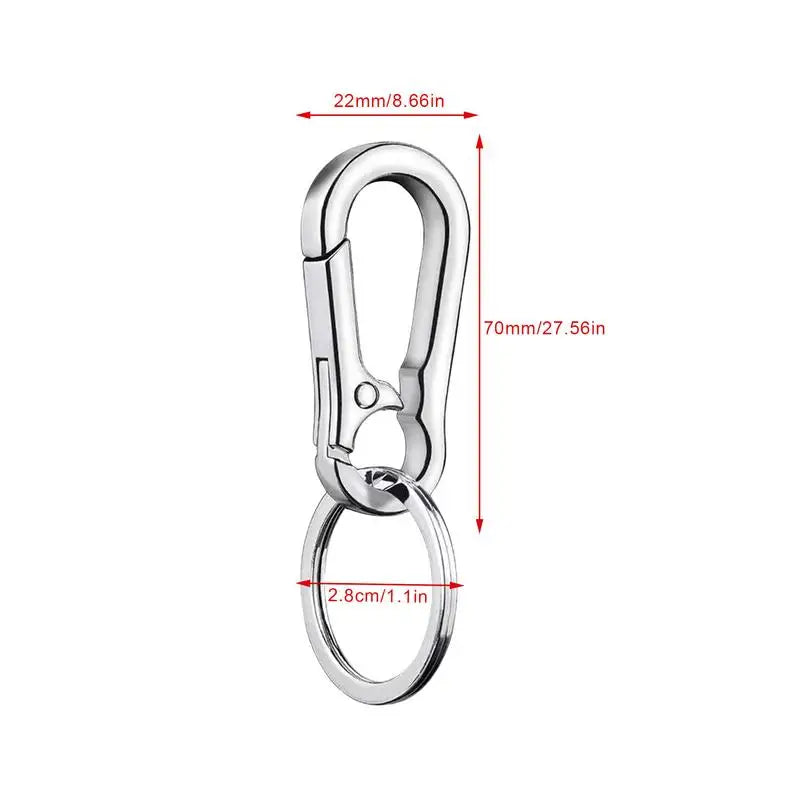 ELMAS Stylish Stainless Steel Gourd Keychain Clip - Al Masam Stationery LLC