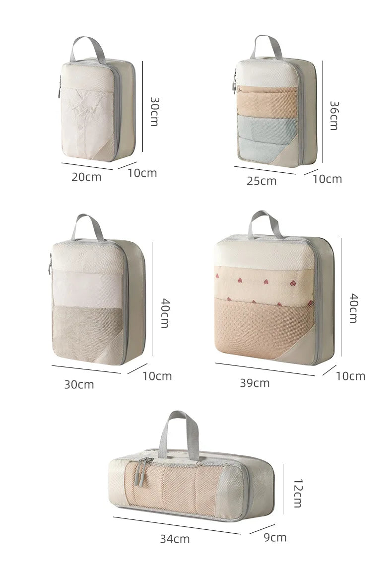 ELMAS Compression Packing Cubes for Travel Organizers - Al Masam Stationery LLC