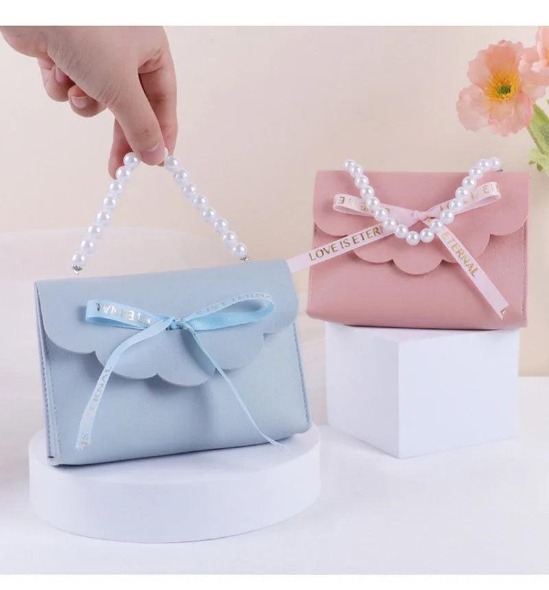 ELMAS 5/10/20Pcs Leather Gift Bags Mini Handbag Set - Al Masam Stationery LLC