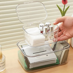 ELMAS Transparent Acrylic Cosmetics Storage Box Organizer - Al Masam Stationery LLC