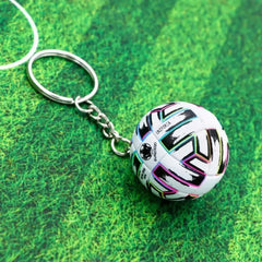 ELMAS Trendy Leather Football Keychain for Sports Lovers