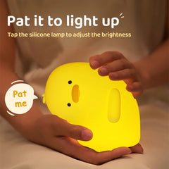 ELMAS Adorable Duck Kids Night Light with Timer & USB