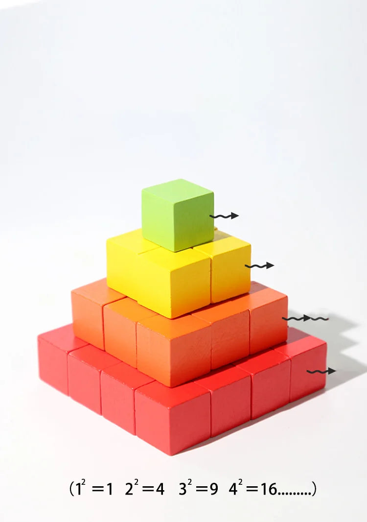 ELMAS Colorful Wooden Building Blocks for Kids - Al Masam Stationery LLC