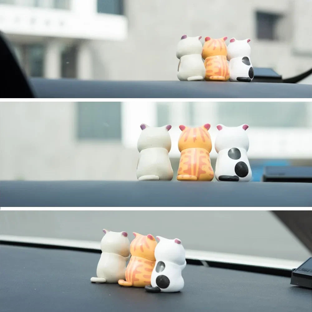 ELMAS Kawaii Cute Cat Doll Ornament Mini Model Figure - Al Masam Stationery LLC