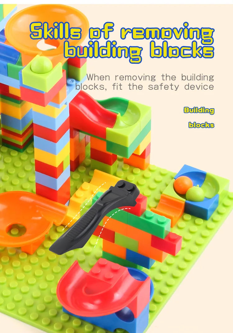 ELMAS Creative Marble Run Building Blocks Set - Al Masam Stationery LLC