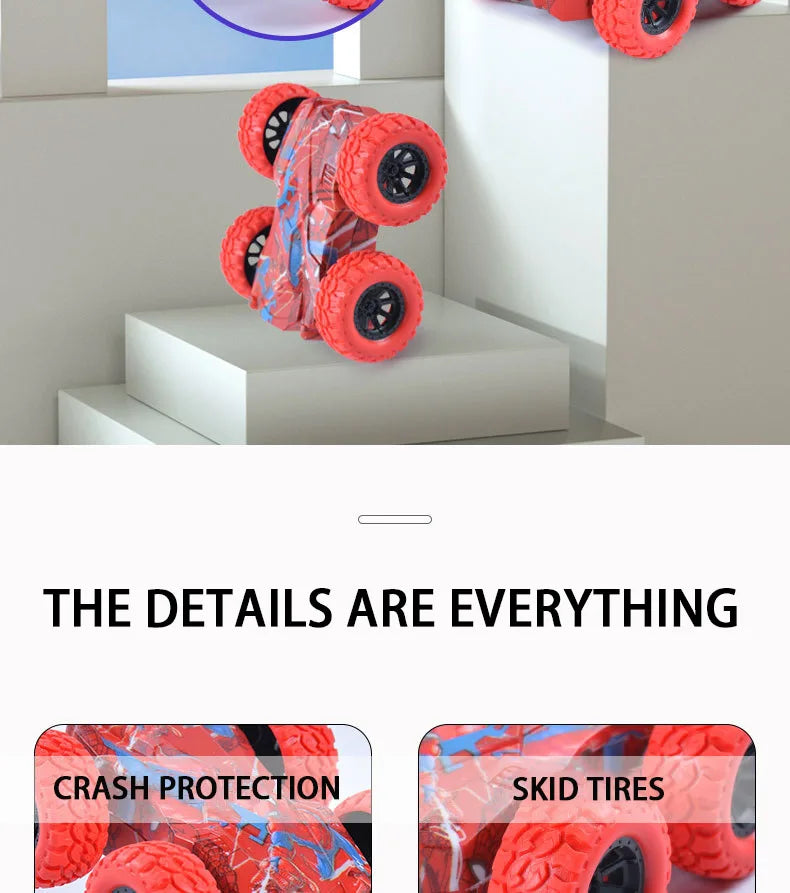 ELMAS Fun Pull Back Car Double-Side Shatter-Proof Toy - Al Masam Stationery LLC