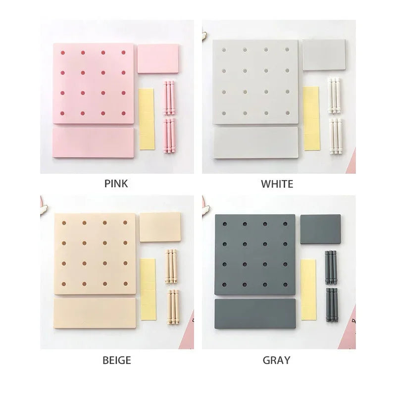 ELMAS Punch Free Pegboard Wall Organizer for Home Decor - Al Masam Stationery LLC