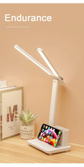 ELMAS Rechargeable LED Desk Lamp - Dimmable & Foldable Light