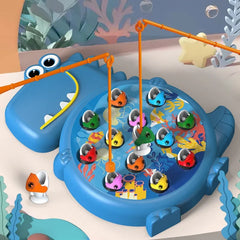 ELMAS Dinosaur Magnetic Fishing Game for Kids Fun Learning