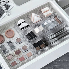 ELMAS 4/7PCS Acrylic Desk Drawer Organizers Set Clear - Al Masam Stationery LLC
