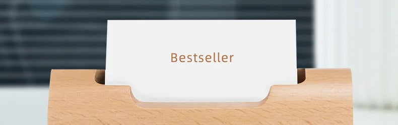 ELMAS Wooden Business Card Box Minimalist Office Holder - Al Masam Stationery LLC