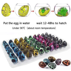 10pcs/set Magic Dinosaur Eggs Hatching in Water Growing Dinosaur Egg Animal Breeding Educational Toys for Children Kids Gifts