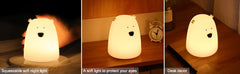 ELMAS Adorable Cat Night Light - 7-Color Touch Lamp