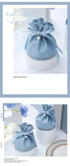 ELMAS Shrinked Leather Candy Bag Wedding Favors Gifts - Al Masam Stationery LLC