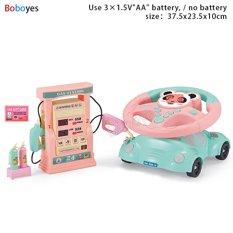 ELMAS Infant Shining Electric Steering Wheel Toy for Kids - Al Masam Stationery LLC