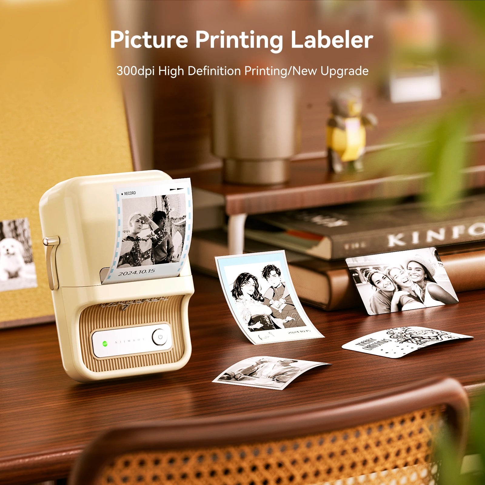 ELMAS Wireless Mini Thermal Label Printer for Home & DIY - Al Masam Stationery LLC