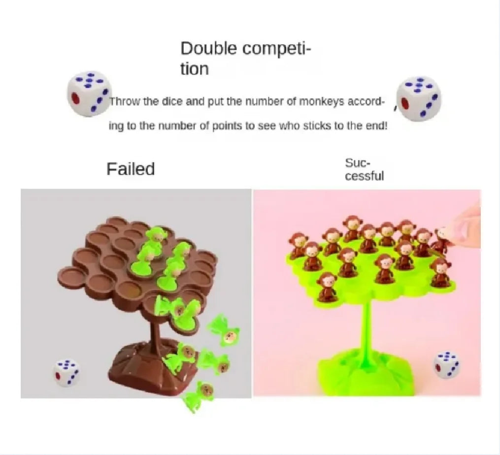 ELMAS: Monkey Balance Tree Interactive Children's Game - Al Masam Stationery LLC