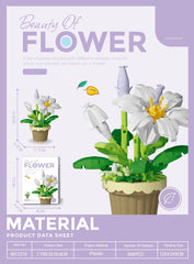 ELMAS DIY Flower Building Blocks - Creative Potted Decor