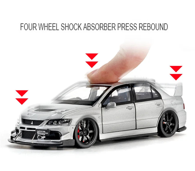 ELMAS 1:32 Lancer Evolution Metal Diecast Car Model - Al Masam Stationery LLC
