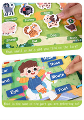 ELMAS - Montessori Baby Busy Book My First Quiet Book