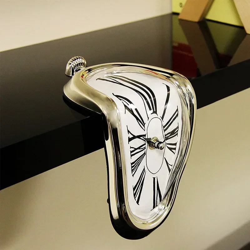 ELMAS Surreal Melting Wall Clock - Dali Inspired Decor - Al Masam Stationery LLC