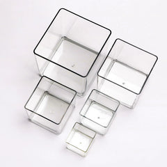 ELMAS Cube Acrylic Fully Transparent Display Box - Al Masam Stationery LLC