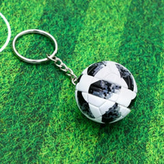 ELMAS Trendy Leather Football Keychain for Sports Lovers