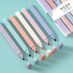 ELMAS Kawaii Double-Ended Pastel Highlighter Set